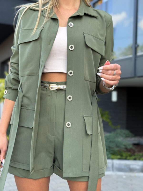 Komplet CELINE- Oliwkowy