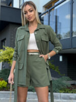 Komplet CELINE- Oliwkowy