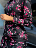 Komplet koszula z marszczoną spódnicą