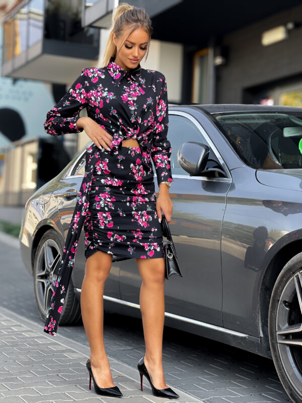 Komplet koszula z marszczoną spódnicą