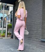 Komplet z bluzką - lila