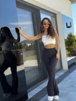 Legginsy dzwony- czarny