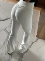 Legginsy dzwony- białe