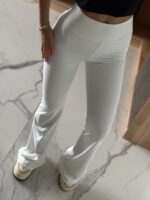 Legginsy dzwony- białe