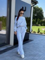 Dwuczęściowy komplet dresowy- baby blue