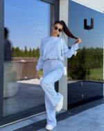 Dwuczęściowy komplet dresowy- baby blue