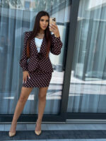 Komplet Isabell - w print grochy