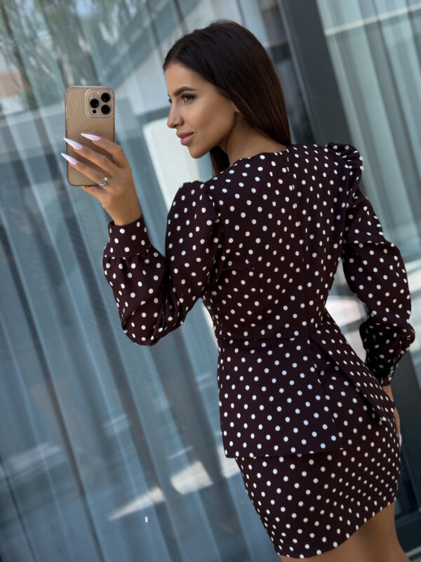 Komplet Isabell - w print grochy