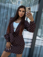 Komplet Isabell - w print grochy