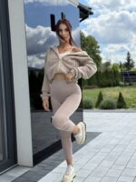 Legginsy modelujące- beżowe