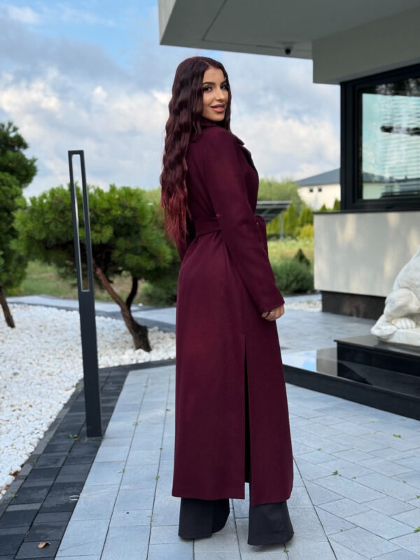 Płaszcz Venezia- Bordowy