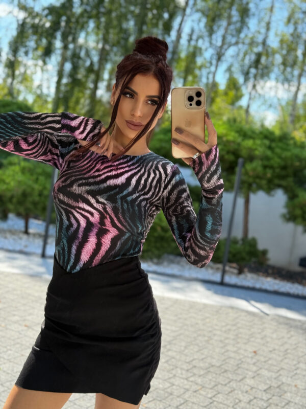 Bluzka -zebra róż