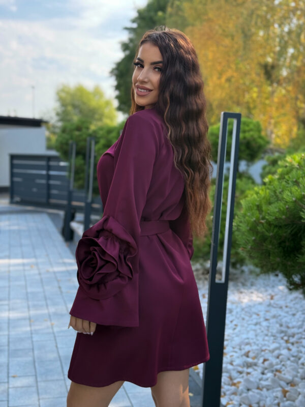 Sukienka Valentina -bordowa