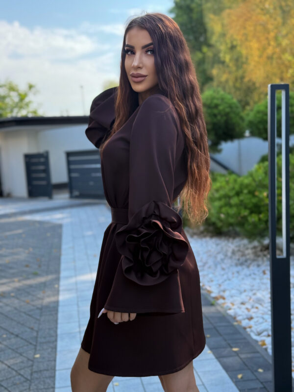 Sukienka Valentina -brązowa