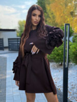 Sukienka Valentina -brązowa