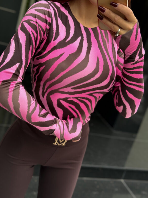 Bluzka - zebra różowa